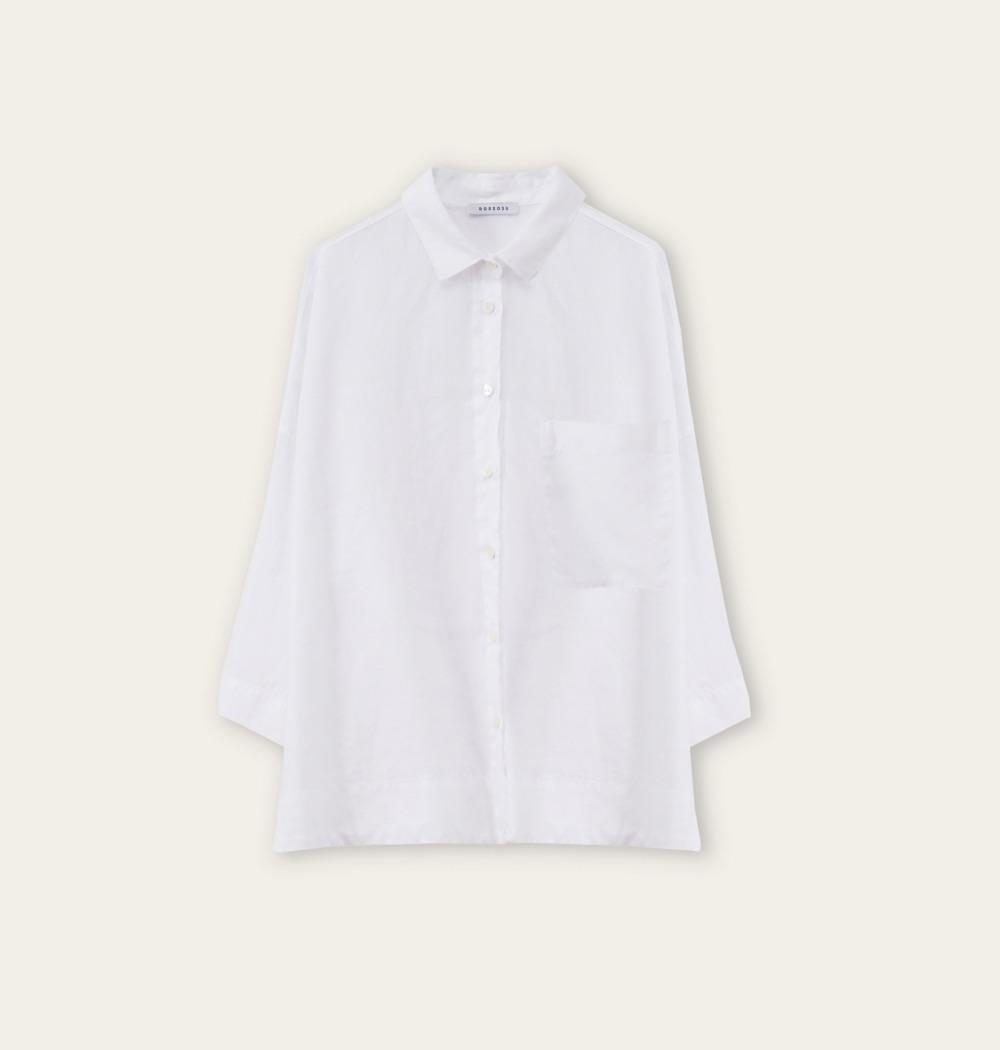 BLUSE MIT AUFGESETZTER BRUSTTASCHE