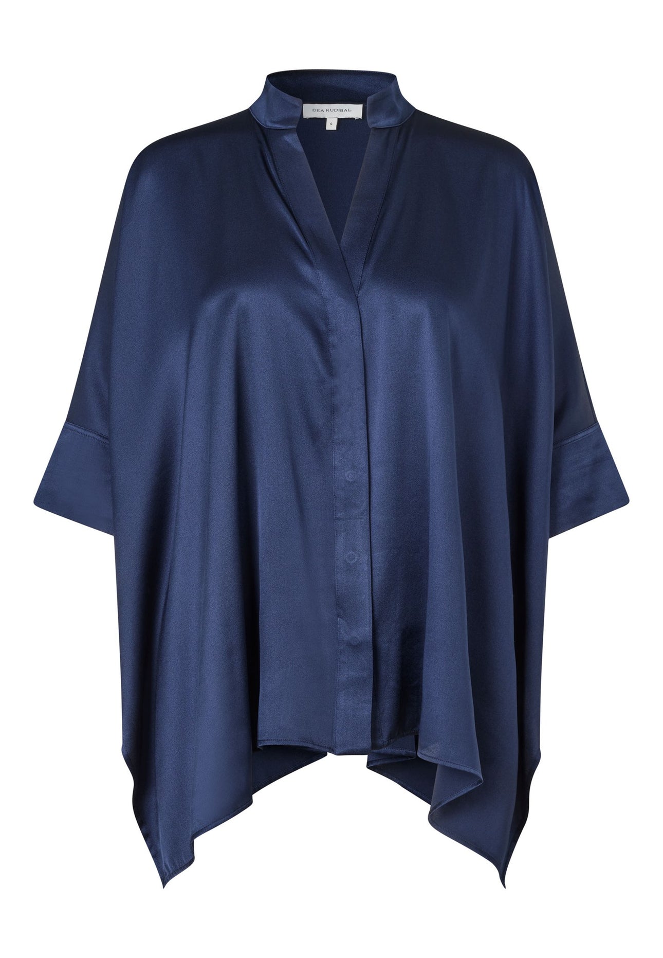 MandyDEA-Blouse with stand collar