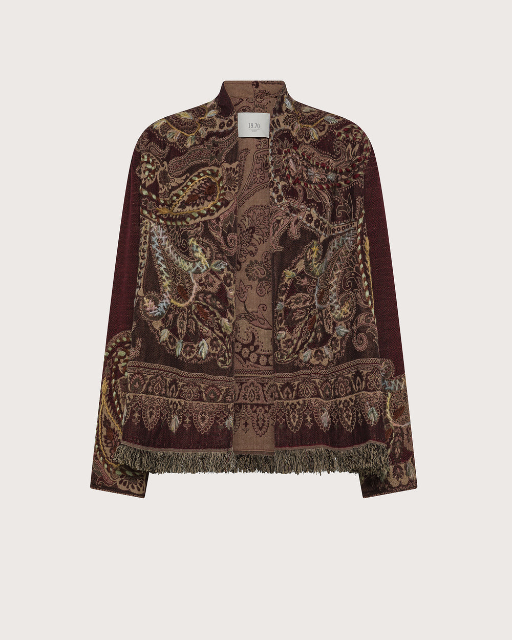 PONCHO LANA JACQUARD