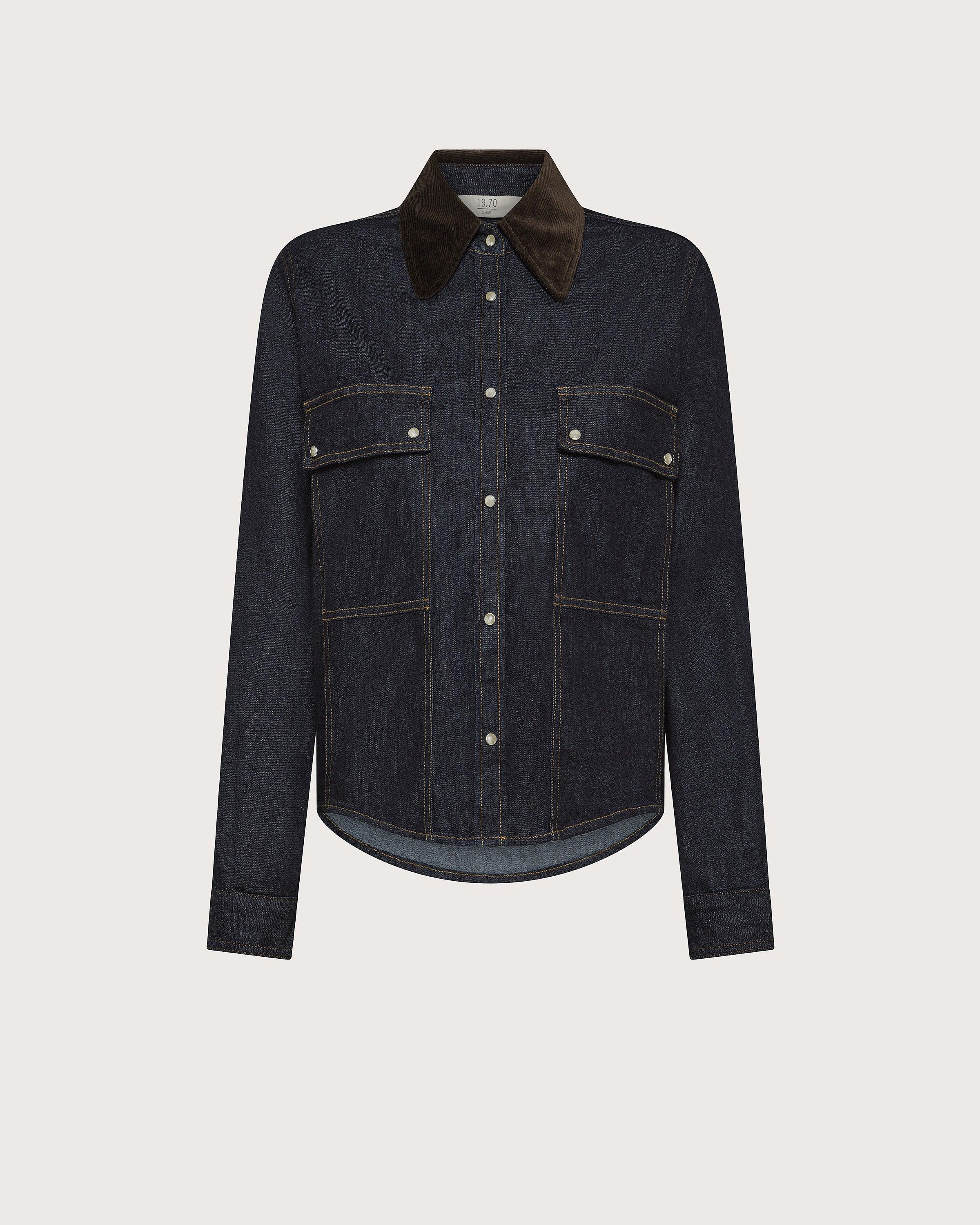 CAMICIA DENIM BLU