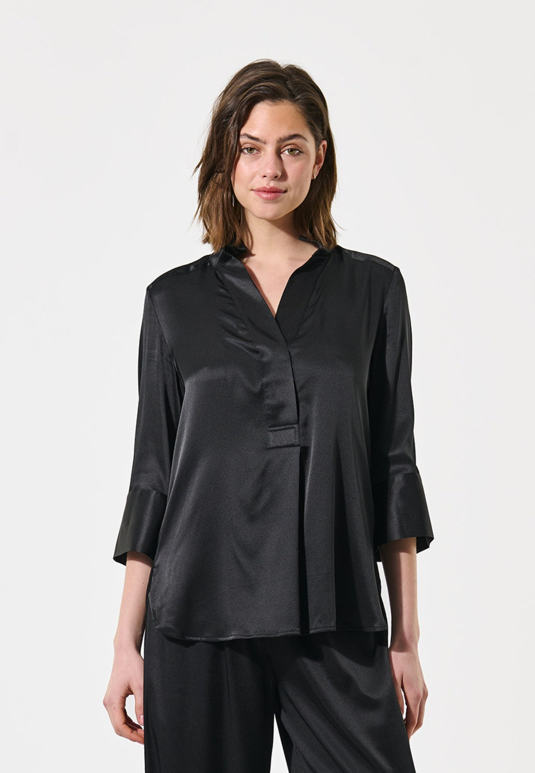 KamiDEA-Blouse with hidden placket