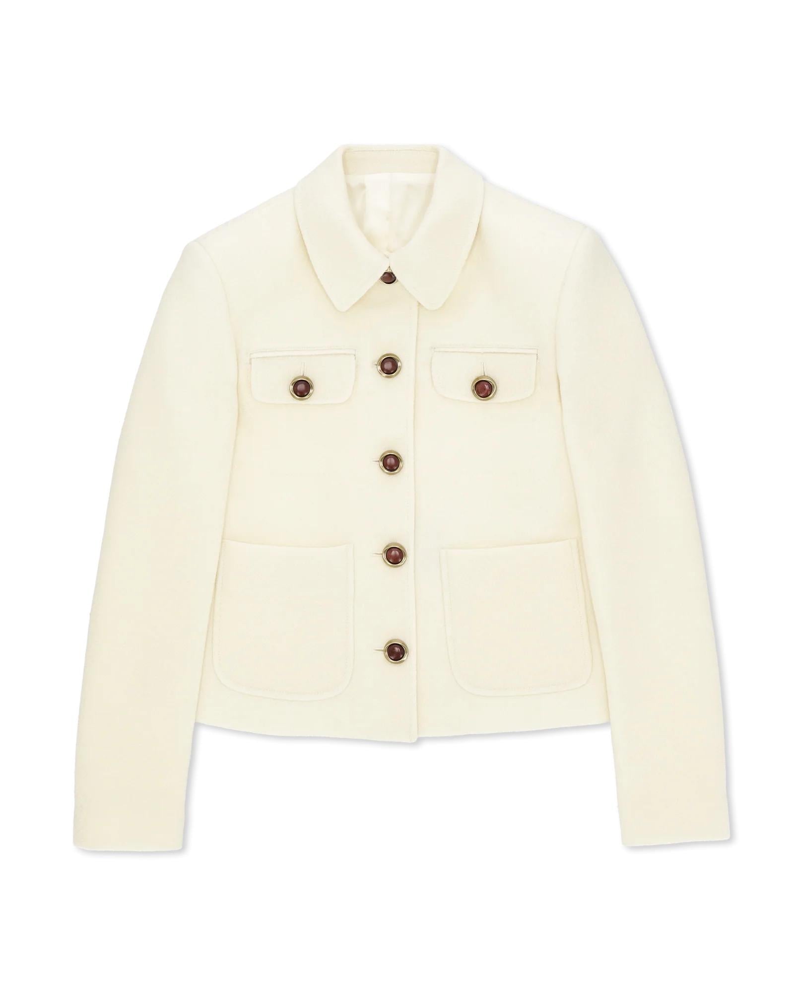 BRUSHED WOOL JACKET
