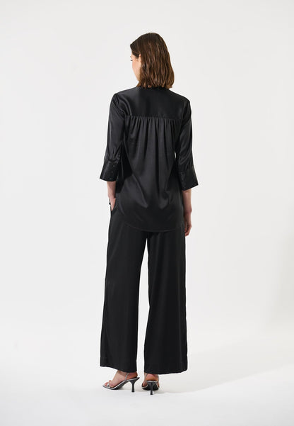 KamiDEA-Blouse with hidden placket