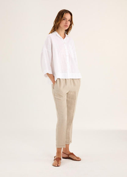 BLUSE MIT AUFGESETZTER BRUSTTASCHE