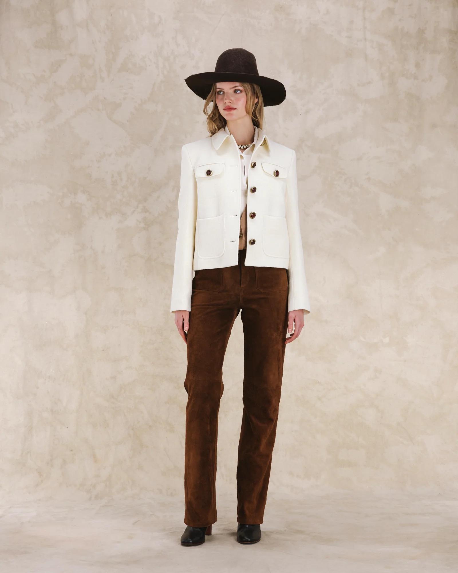 BRUSHED WOOL JACKET