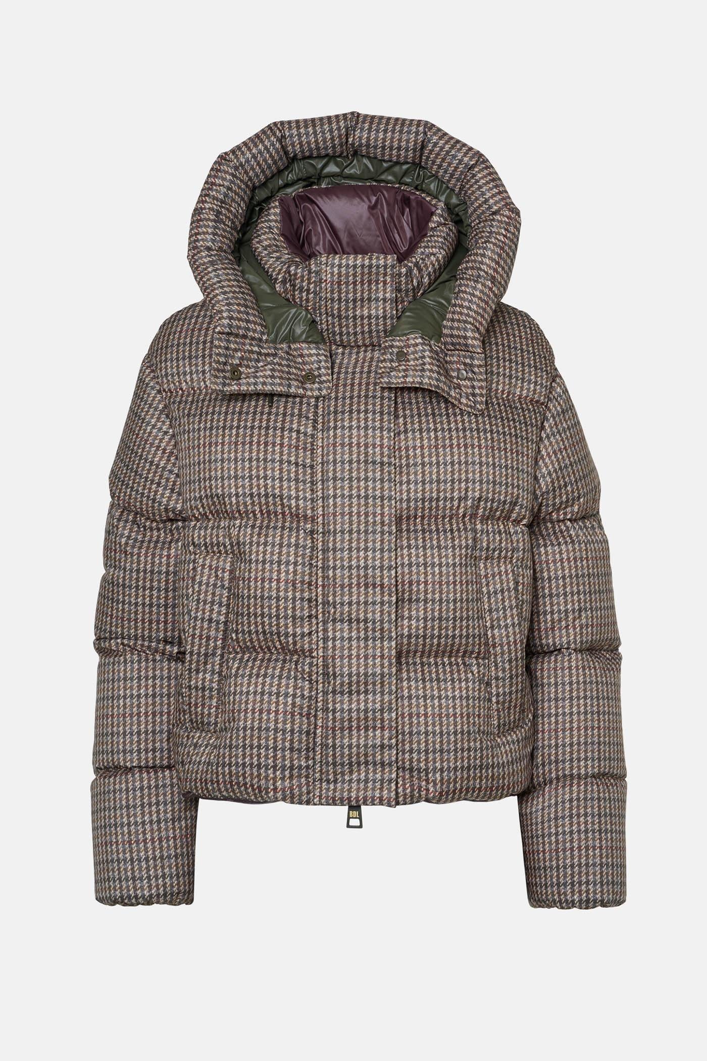 Bedruckte Nylon-Daunenjacke