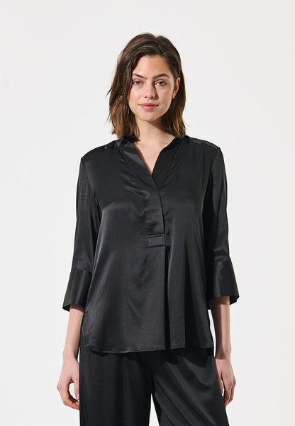 KamiDEA-Blouse with hidden placket