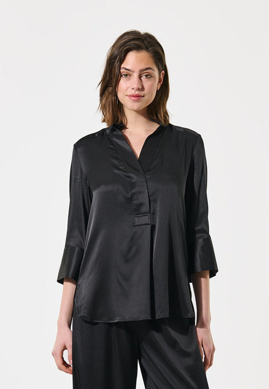 KamiDEA-Blouse with hidden placket